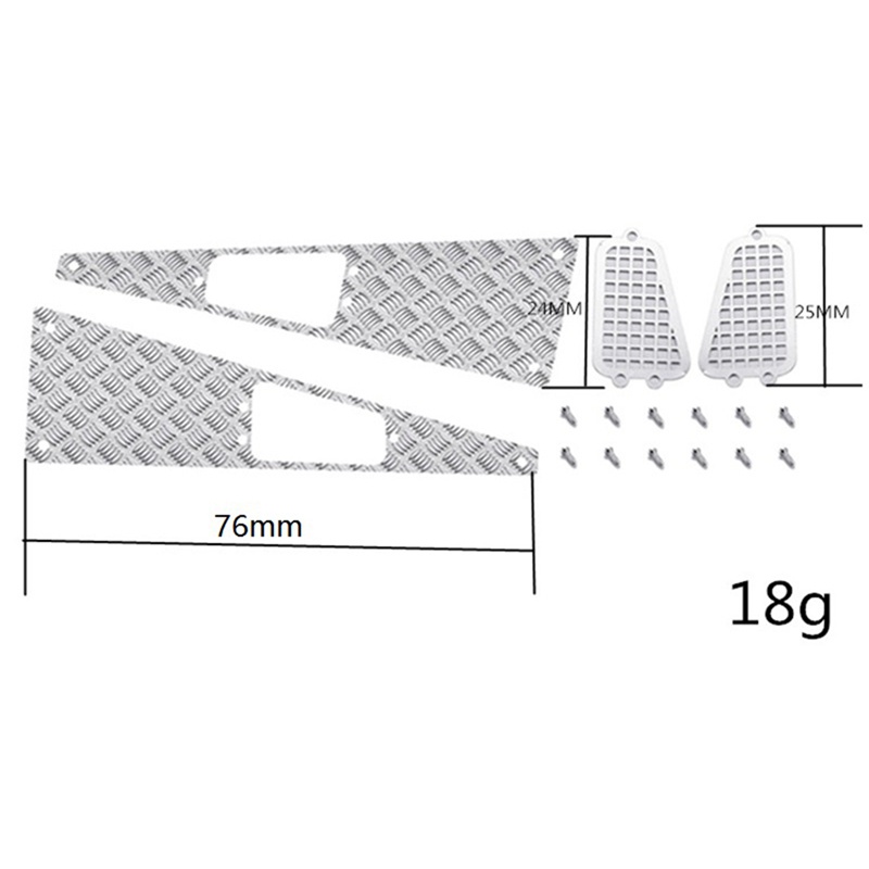 Lưới Tản Nhiệt Chống Trượt Bằng Kim Loại Cho Xe Hơi Điều Khiển Từ Xa MN D90 MN98 MN99S 1 / 12