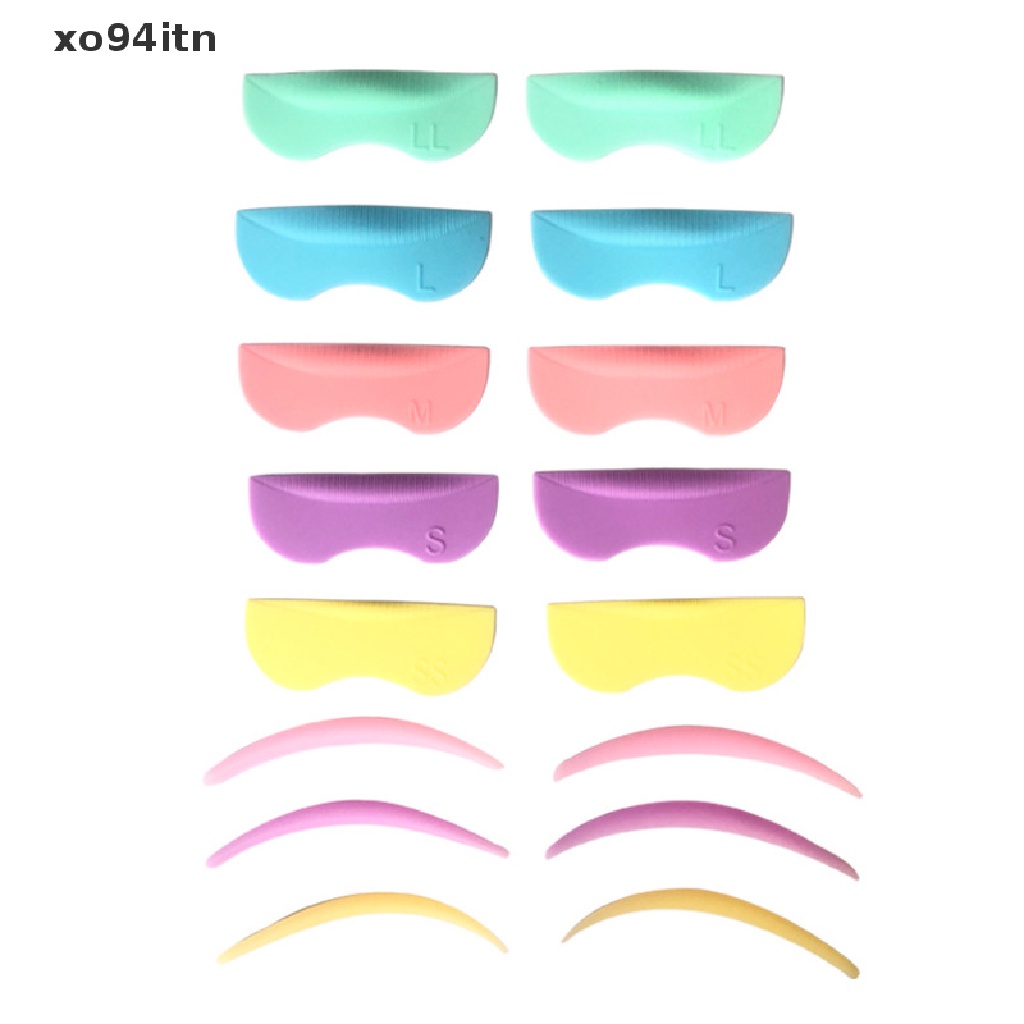 Set 8 Cặp Đệm Silicone Hỗ Trợ Uốn Mi Tiện Lợi