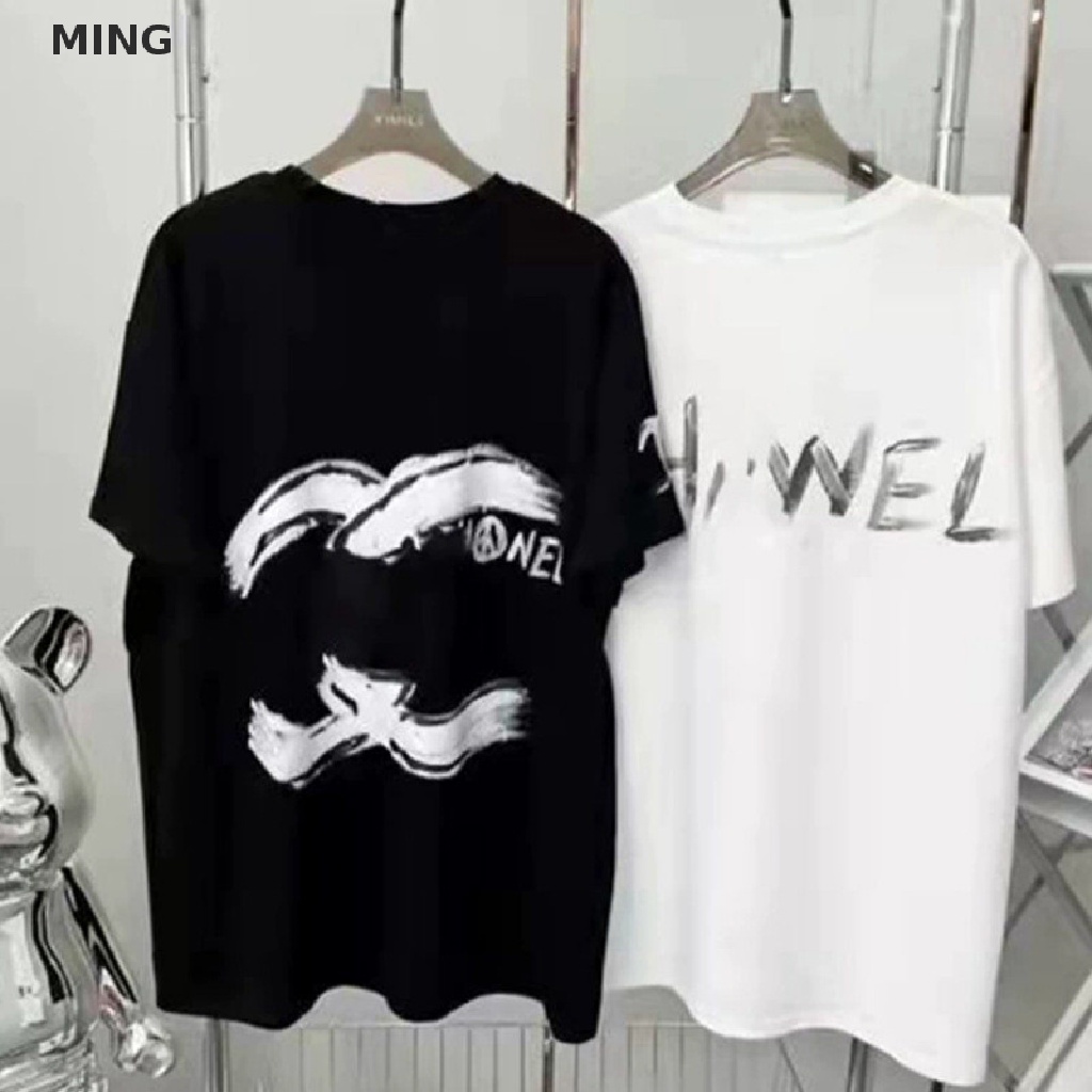 Áo Thun Cotton Thêu Hình Gấu Hoạt Hình Thời Trang Mùa Hè Hàn Quốc Dành Cho Nữ