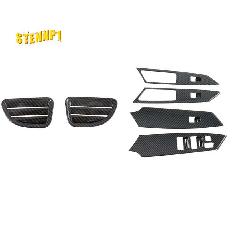 1 Bộ Phụ Kiện: 2 Bộ Vỏ Bọc Nâng Cửa Kính Xe Hơi Nâng &amp; 1 Bộ Lỗ Thông Gió Phía Trước