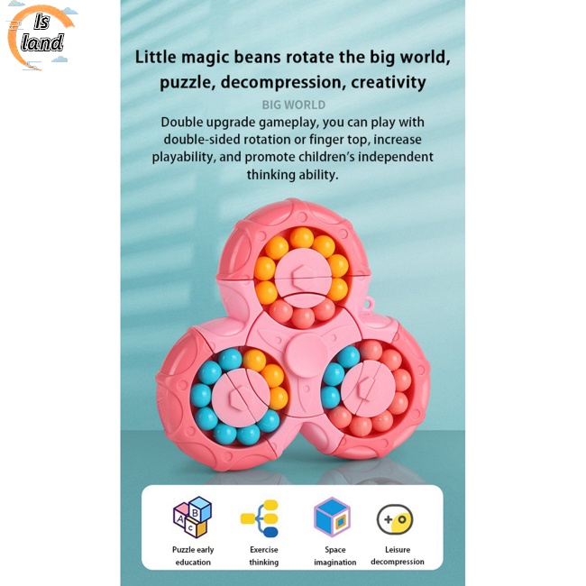 Đồ Chơi Khối Lập Phương Sáu Mặt Xoay Ma Thuật 2 Trong 1 Làm Quà Sinh Nhật Cho Bé