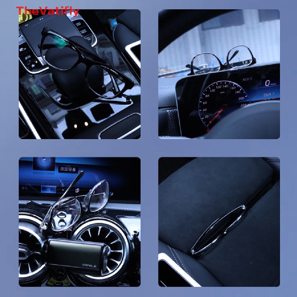 Kẹp Giữ Mắt Kính Bằng Kim Loại Gắn Tấm Chắn Nắng Xe Hơi