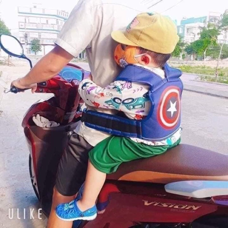 Đai đi xe máy an toàn cho bé đai địu đi xe máy chắc chắn cho trẻ