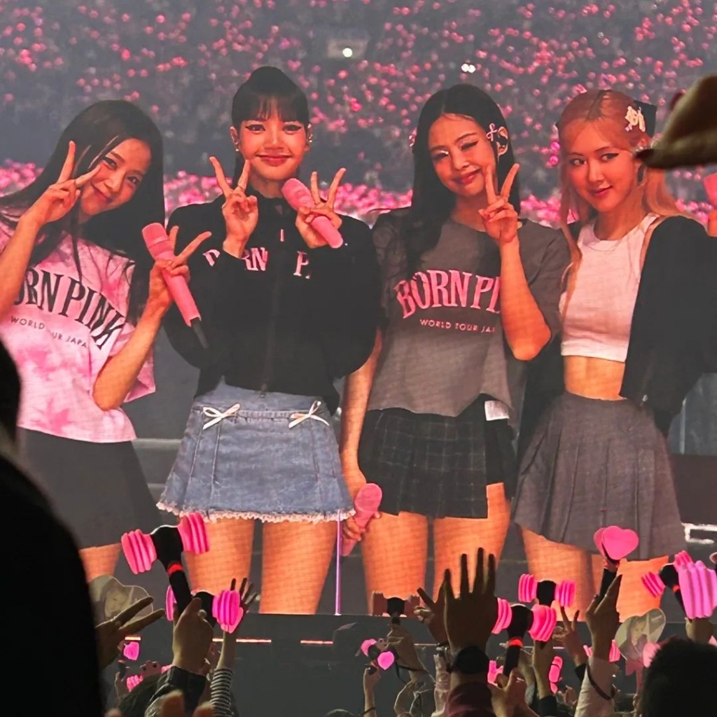 Áo Thun Chữ BLACKPINK BORN PINK World Tour Japan Tokyo Dome Concert JISOO JENNIE ROSE LISA