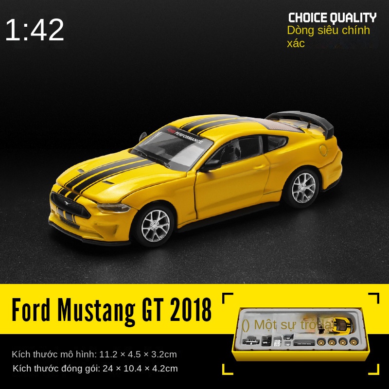 Đồ trang trí Xe Hơi Thể Thao Ford Mustang GT 2018 Bằng Hợp Kim Chất Lượng Cao