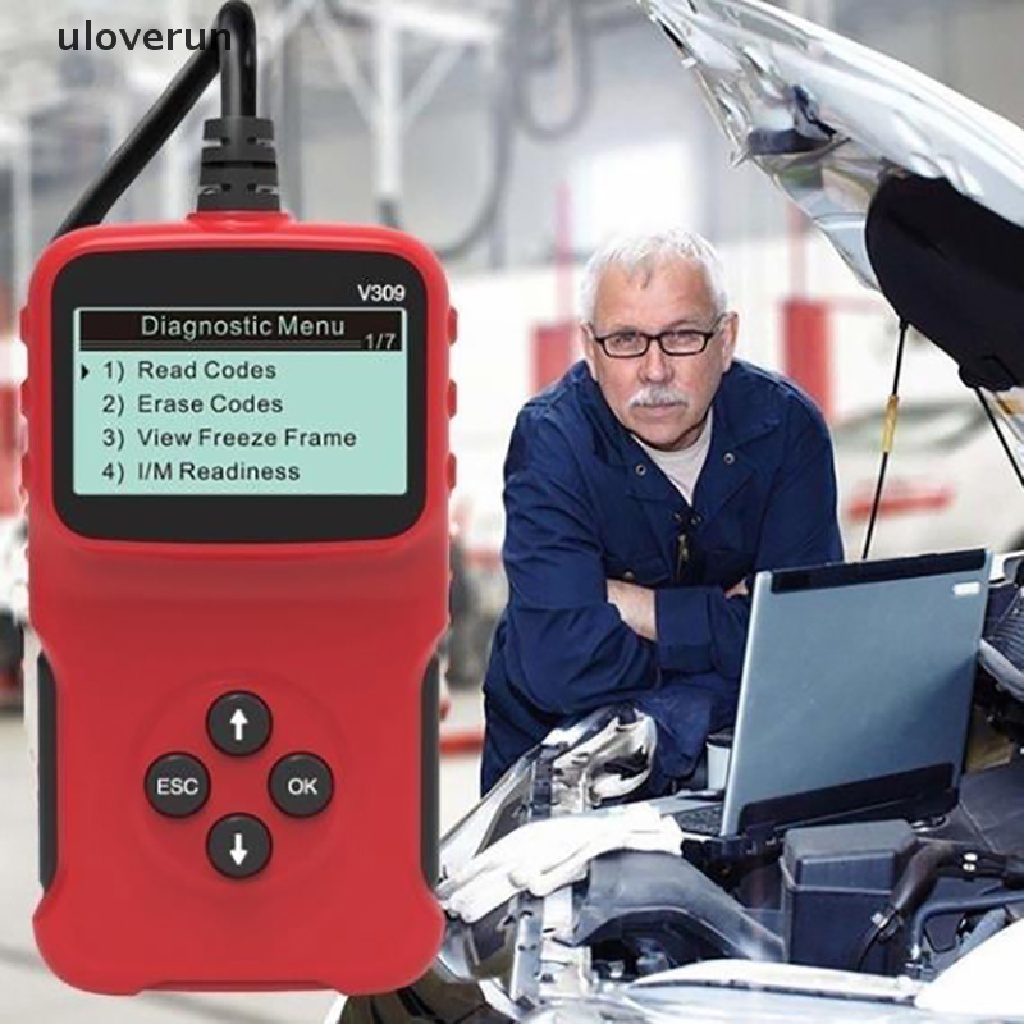 Thiết Bị Quét Kiểm Tra Dữ Liệu Tự Động uloverun V309 EOBD Vn