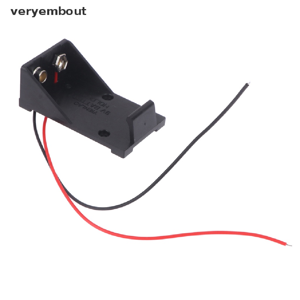 Hộp Đựng Kẹp Điện ut 9V 9V Kèm Dây Dẫn Tự Làm Tiện Dụng