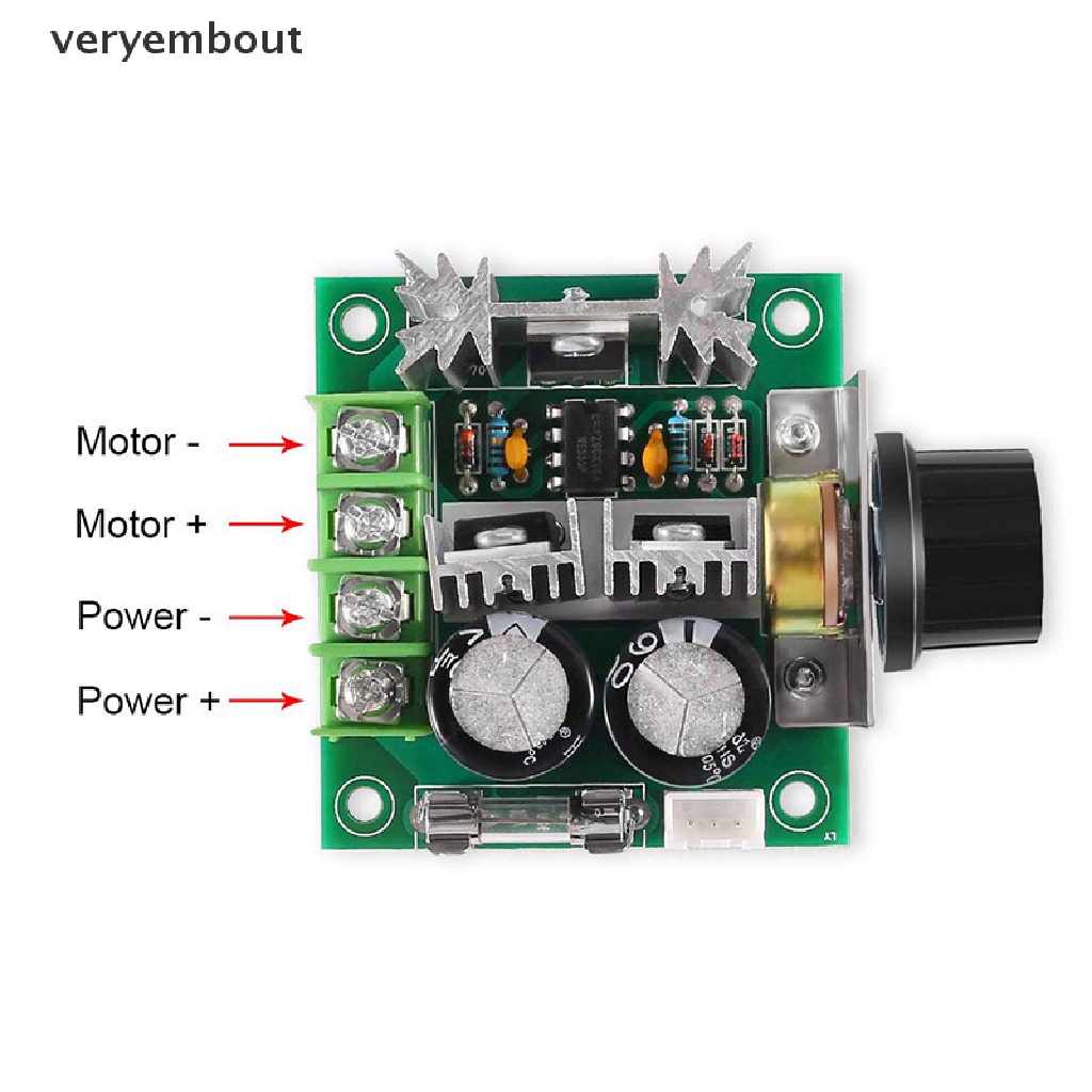 Mô Đun Điều Chỉnh Tốc Độ Động Cơ PWM DC 10A 400W 12V-40V