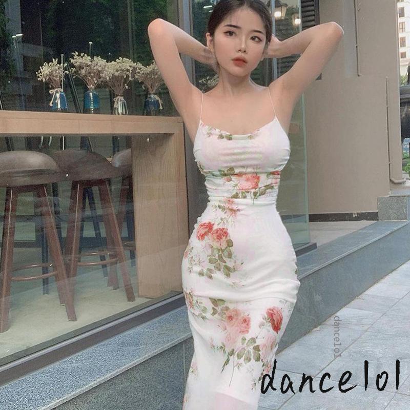 Đầm không tay dáng ôm Hoạ Tiết Hoa Nữ Tính 1O1