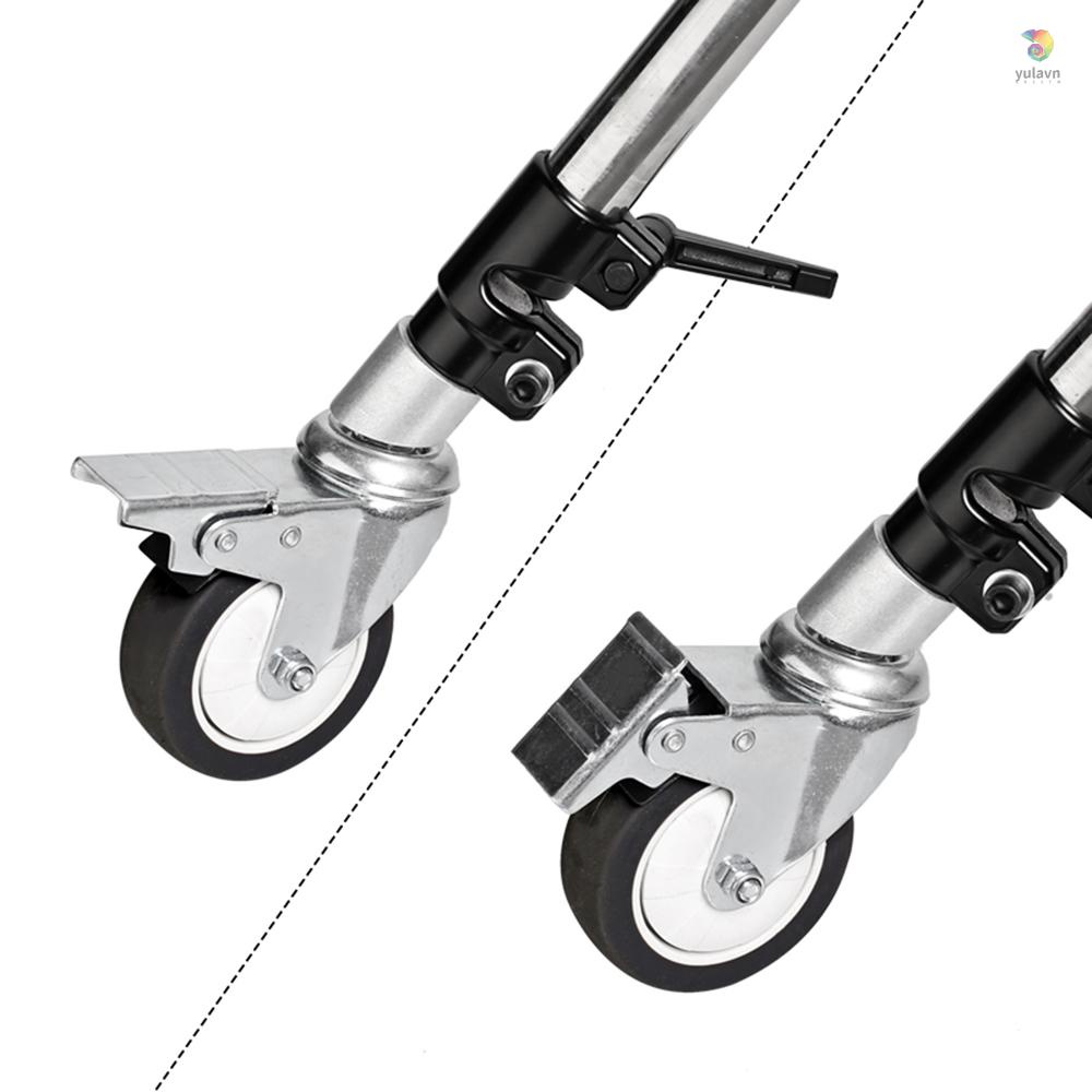 Bộ 3 Bánh Xe Xoay Tròn Đường Kính 25mm Kèm Giá Đỡ Ba Chân Hỗ Trợ Chụp Ảnh Chuyên Nghiệp