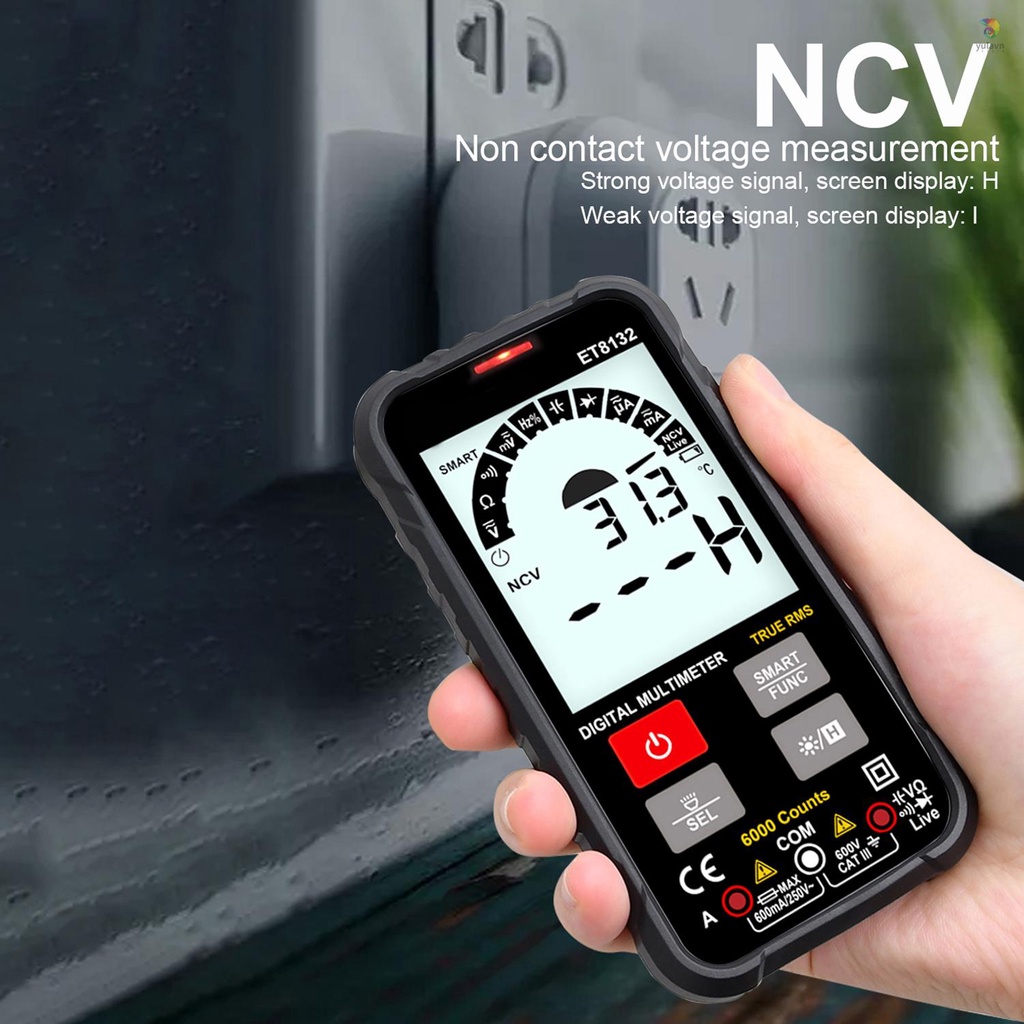 Đồng Hồ Vạn Năng Kỹ Thuật Số Cầm Tay ET8132 2.88 Inch Có Màn Hình Hiển Thị AC DC