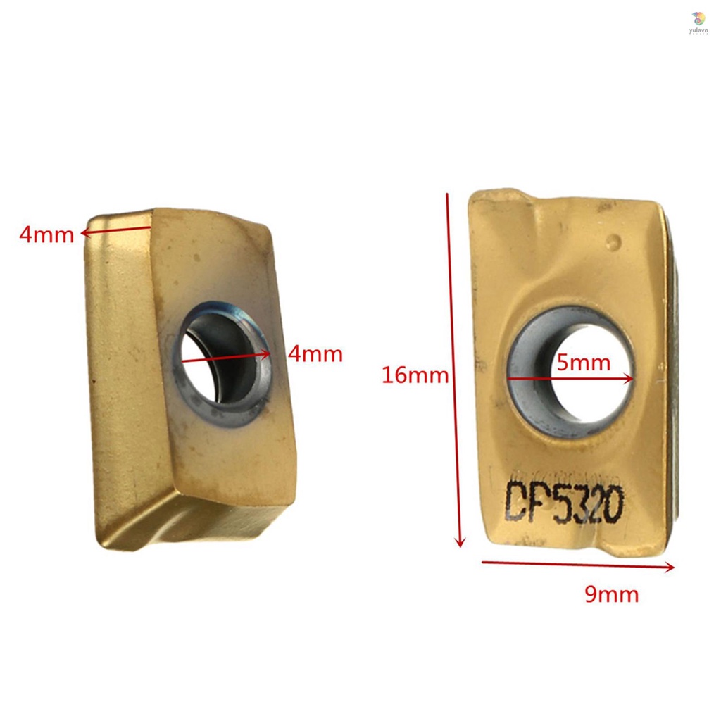 Bộ 10 Phụ Kiện Chèn Máy Phay APMT1604 PDER DP5320 25R0.8