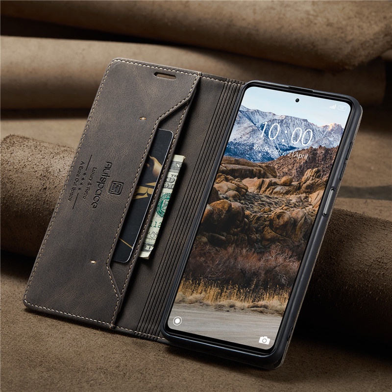 Ốp Điện Thoại Da Kiểu Ví Lật Có Đế Cho Redmi Note 12 11 10 9 8 Pro 11s 10s 9s Xiaomi 13 Pro Lite