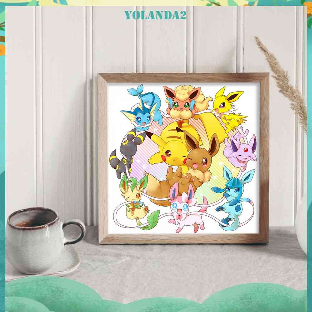 Toàn Bộ Bộ Tranh Thêu Chữ Thập 11CT Hình Pokemon