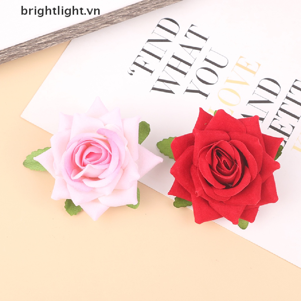 Kẹp Tóc Hoa Hồng Đỏ Lãng Mạn Cho Nữ