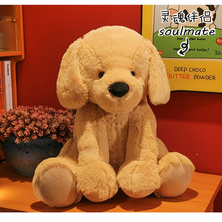 Đồ chơi nhồi bông Hình Chú Chó Khổng Lồ 80cm Mềm Mại Trang Trí Phòng Bé