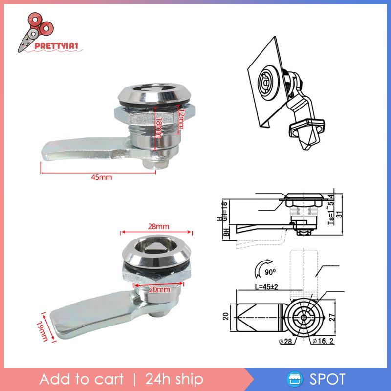 Ổ Khóa Ngăn Kéo Hình Tam Giác Dễ Lắp Đặt Cho RV Prettyia1 Hộp Thư