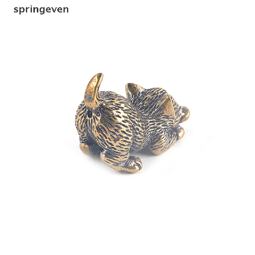 Đế Đốt Trầm Hương Bằng Đồng Thau Hình Mèo Dễ Thương