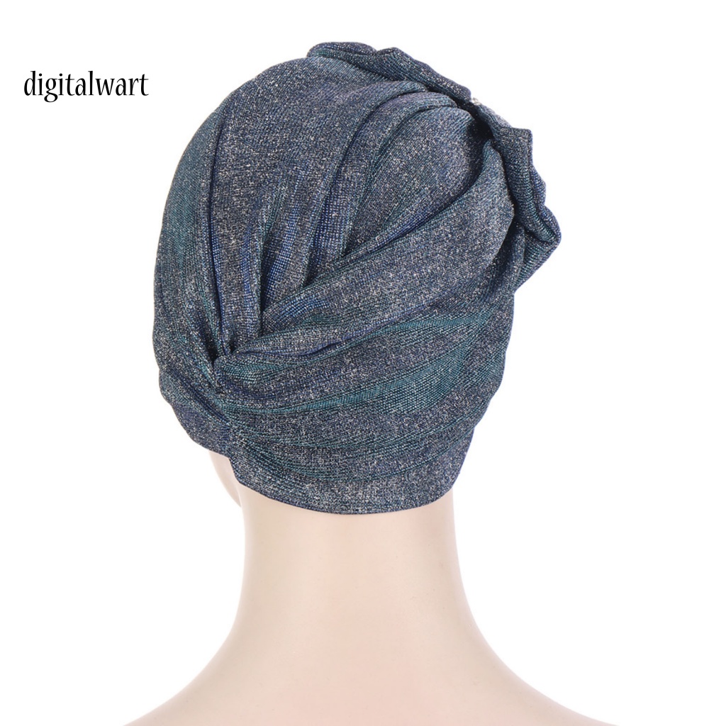 Kỹ Thuật Số| Mũ Turban Thắt Nơ Chéo Màu Sắc Thời Trang Cho Nữ