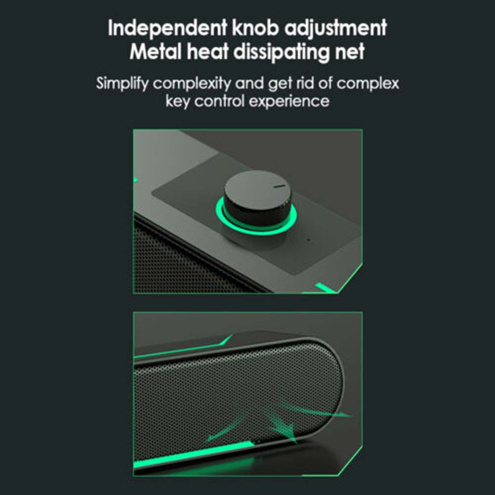 Computer Speakers Wired Speaker PC Soundbar Stereo USB Powered for Laptop Tablet