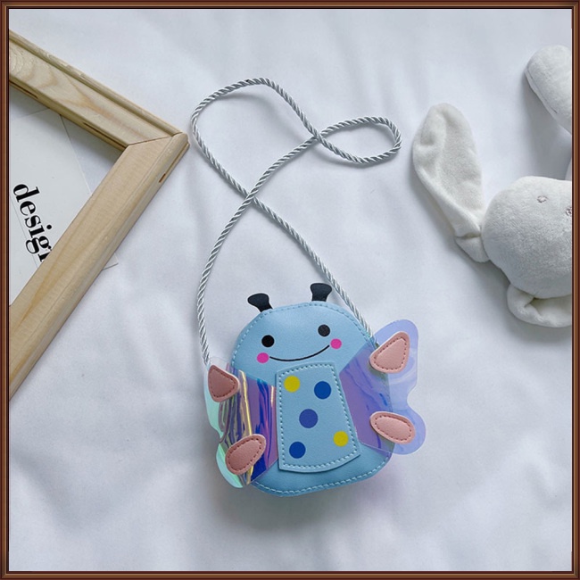 Túi Đeo Chéo Da Pu Họa Tiết Hoạt Hình Động Vật Dễ Thương Cho Bé