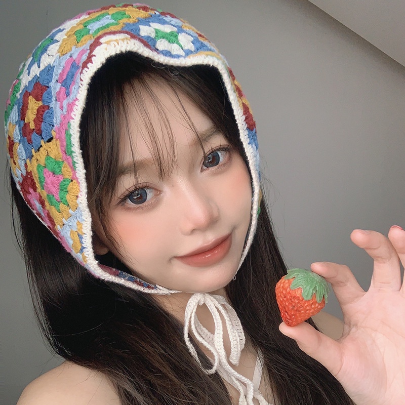 Băng Đô Dệt Kim Họa Tiết Dâu Tây / Bông Hoa Nhỏ Xinh Ngọt Ngào