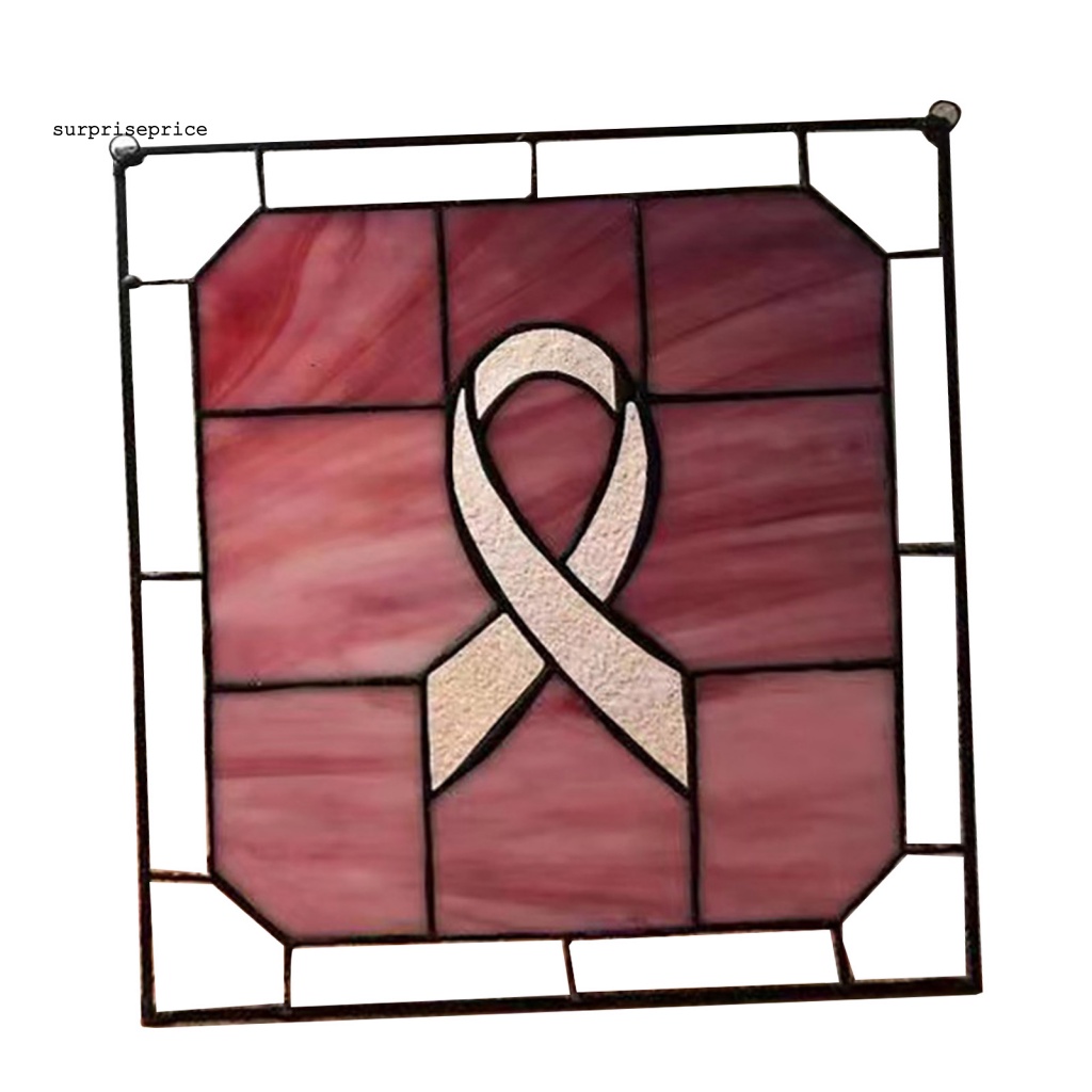 Dây Treo Cửa Sổ Bằng Acrylic Họa Tiết Ruy Băng Màu Hồng Trang Trí Nhà Cửa