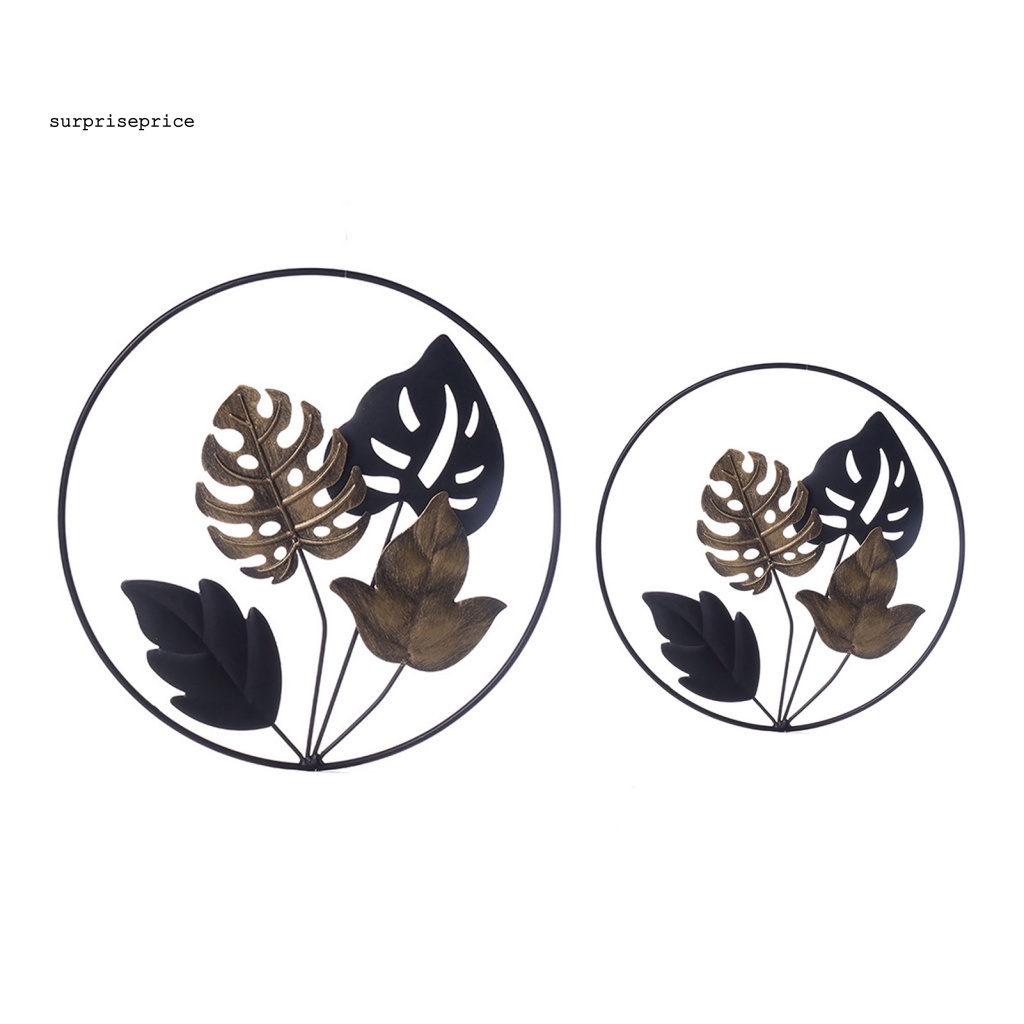 Set 2 Phụ Kiện Lá Treo Tường Bằng Sắt Chống Biến Dạng Trang Trí Nhà Cửa