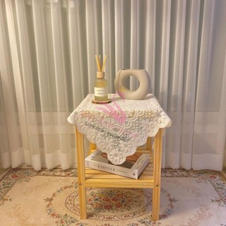 Khăn Trải Bàn Lily's Decor House Phối Ren Vintage Nhẹ Nhàng, Hợp Mọi Dáng Bàn, Trang Trí Nhà