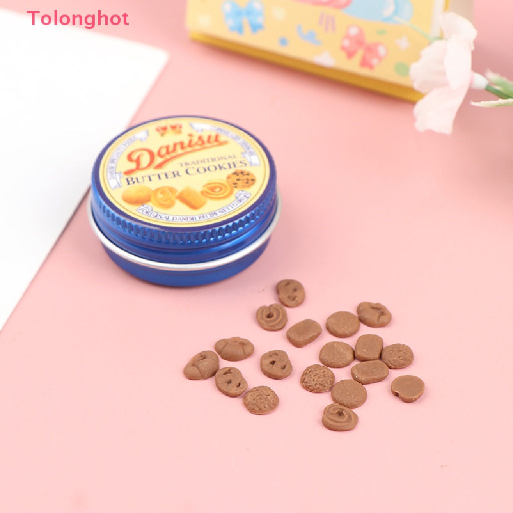 Mô Hình Bánh Quy Tráng Miệng Bằng Thiếc Cho Nhà Búp Bê Tỉ Lệ 1: 12