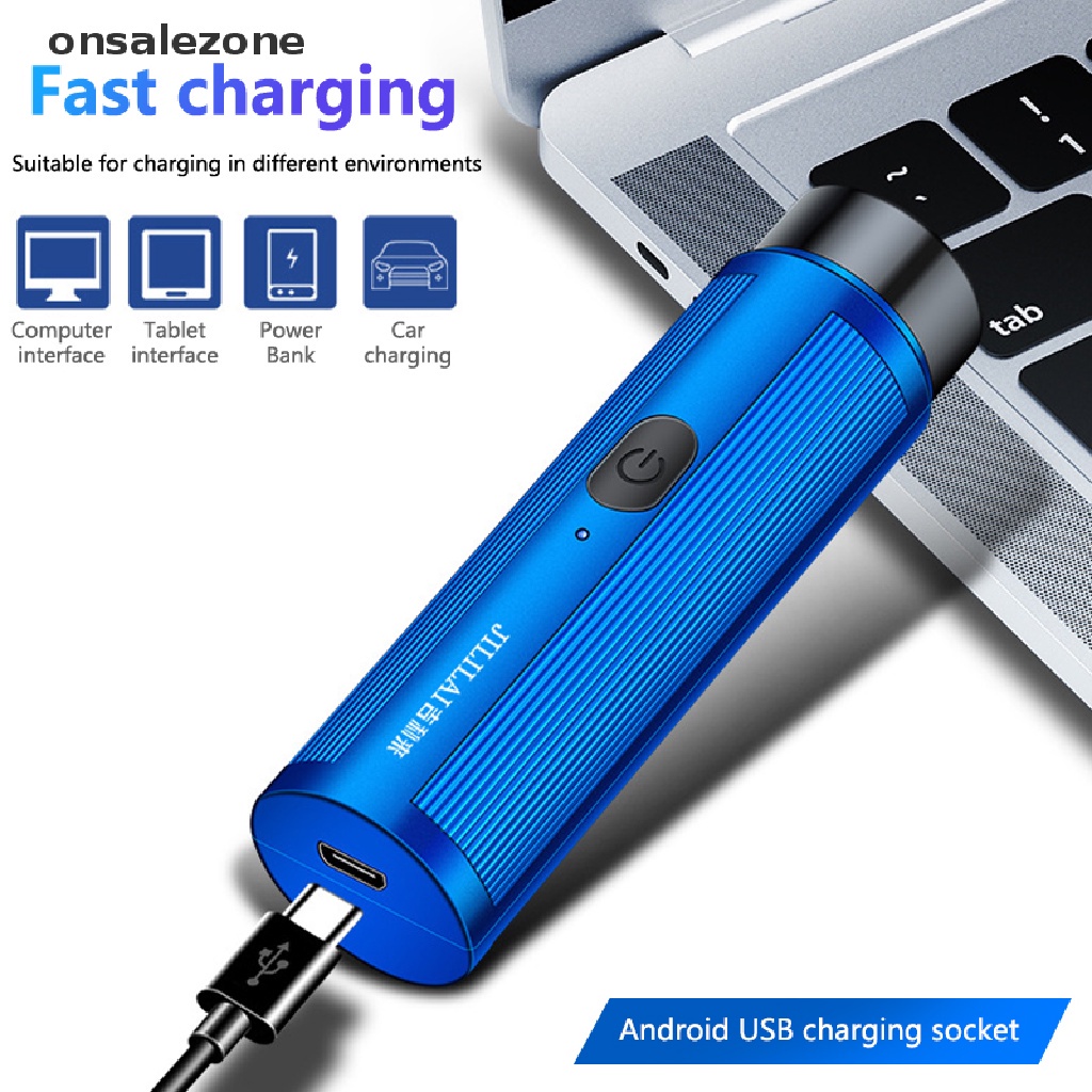 Dao Cạo Râu / Lông Mũi / Râu Mini Sạc Usb Mang Đi Tiện Dụng Cho Nam