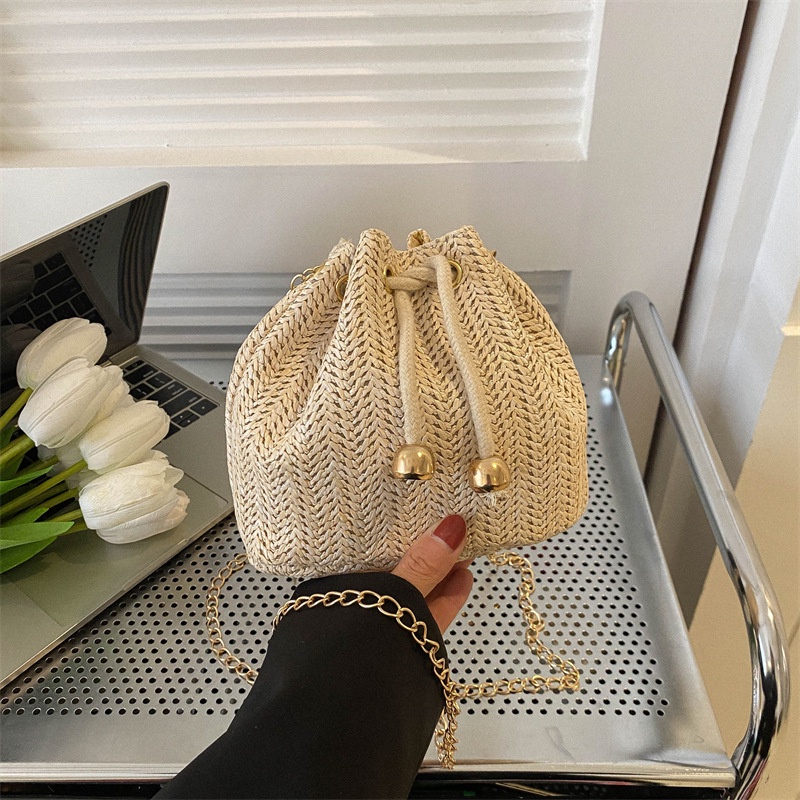 Túi Đeo Vai Dây Rút Cỡ Nhỏ Thời Trang Mùa Xuân 2023 Cho Nữ