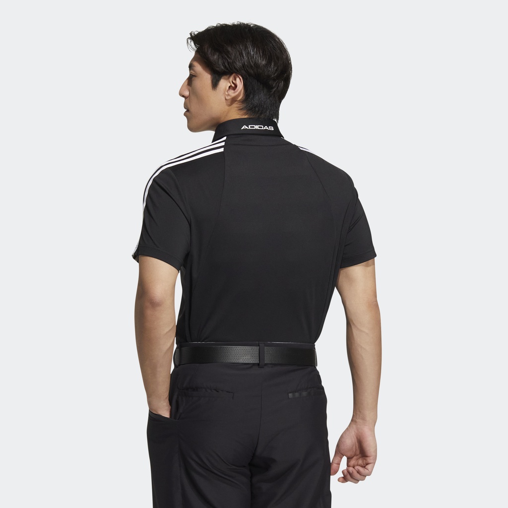Adidas Đánh gôn Áo Polo 3 Sọc AEROREADY Nam Đen HG8269