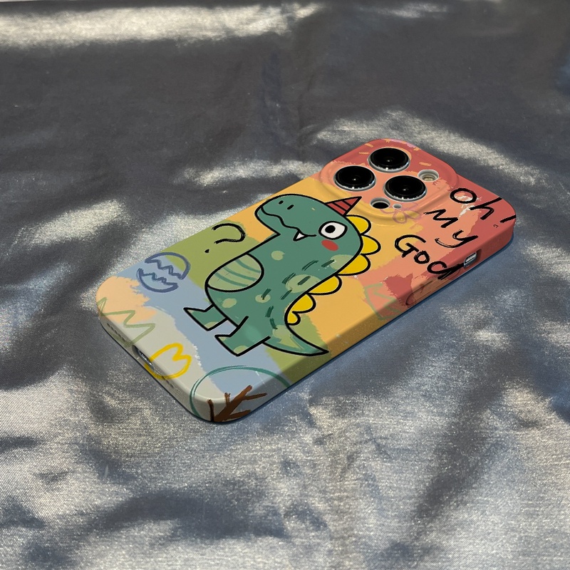 Ốp Điện Thoại Cứng Họa Tiết Khủng Long Kiểu Graffiti Bảo Vệ Toàn Diện Cho Apple / pro / 12 iPhonex118 13714 / DAVF