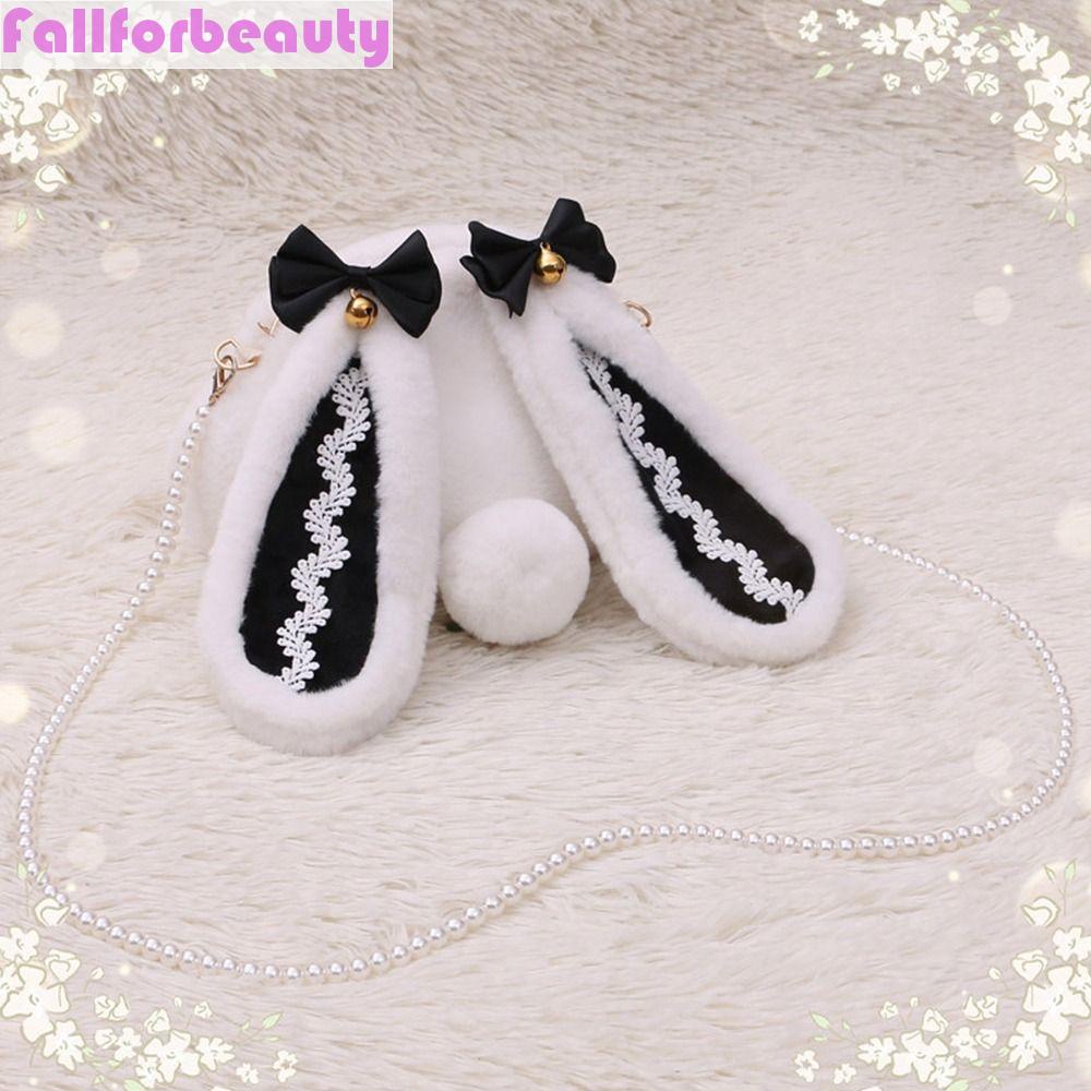 Túi Đeo Chéo Hình Thỏ Nhồi Bông Dễ Thương Phong Cách Hàn Quốc Cho Nữ