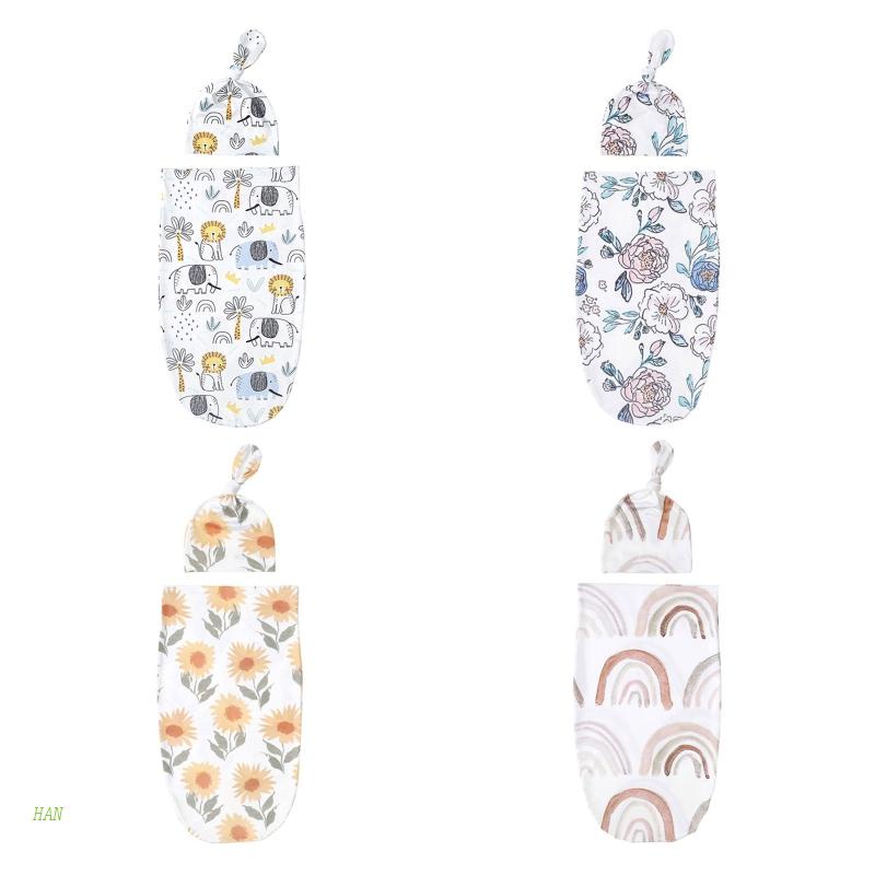 Túi Ngủ Cotton Kèm Mũ Trùm Dùng Làm Đạo Cụ Chụp Ảnh Cho Bé Sơ Sinh