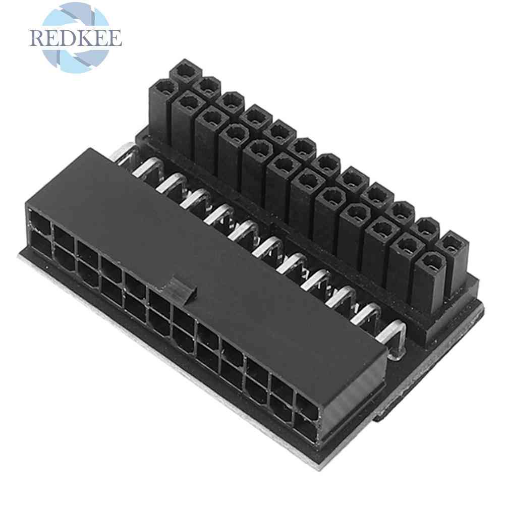 Bo Mạch Chủ Chuyển Đổi ATX 24Pin Female Sang 24Pin Male 90 Độ