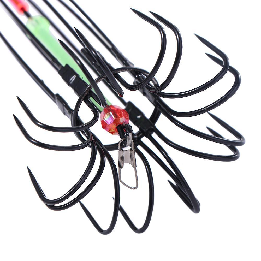 Dụng Cụ Ném Móc Câu Cá VANES1 Tám Móc Hình Bạch Tuộc Bằng Kim Loại Chống Treo