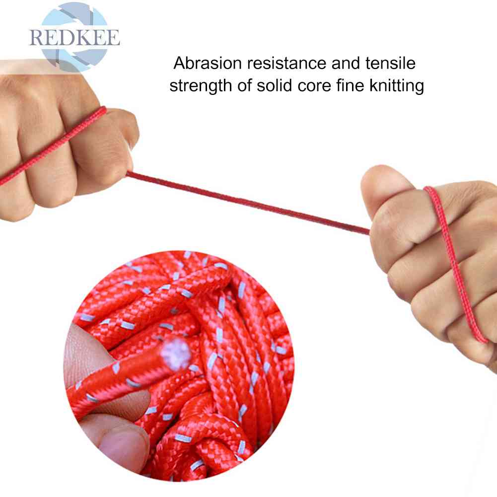 4 Cuộn Dây Dựng Lều 4m Đường Kính 4mm Bằng Nhôm