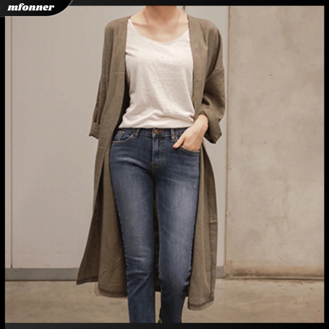 Áo Sơ Mi Tay Dài Dáng Rộng Màu Sắc Thời Trang Mùa Hè Cho Nữ