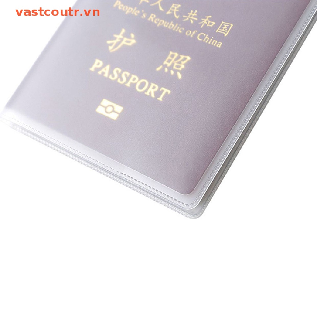 Túi Đựng Hộ Chiếu Bằng PVC Trong Suốt Chống Nước Có Ngăn Đựng Thẻ ID Cho Nam Nữ