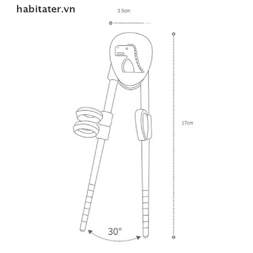 1 Cặp Đũa Tập Ăn Bằng Thép Không Gỉ Họa Tiết Hoạt Hình Dễ Thương Có Thể Tái Sử Dụng Cho Bé