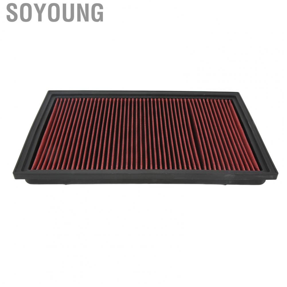 Soyoung Engine Air Cleaner High Flow Car Filter Practical Reusable for Vehicle