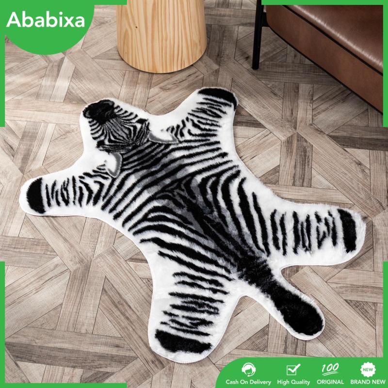 [Ababixa] Thảm Lót Sàn Mềm Nhẹ In Họa Tiết Hổ Hoạt Hình Trang Trí Phòng Ngủ Trẻ Em
