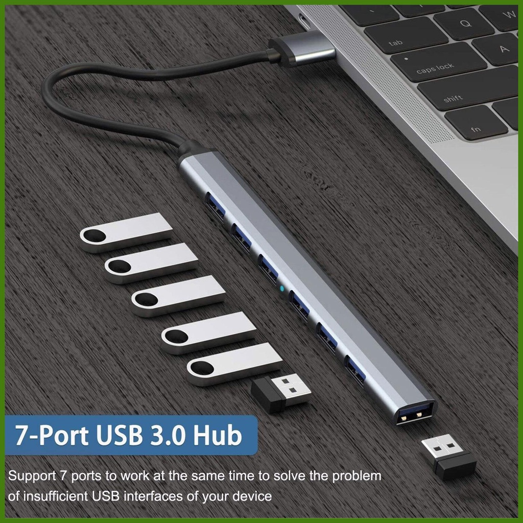 Bộ Chia 7 Cổng USB 3.0 Cho Laptop