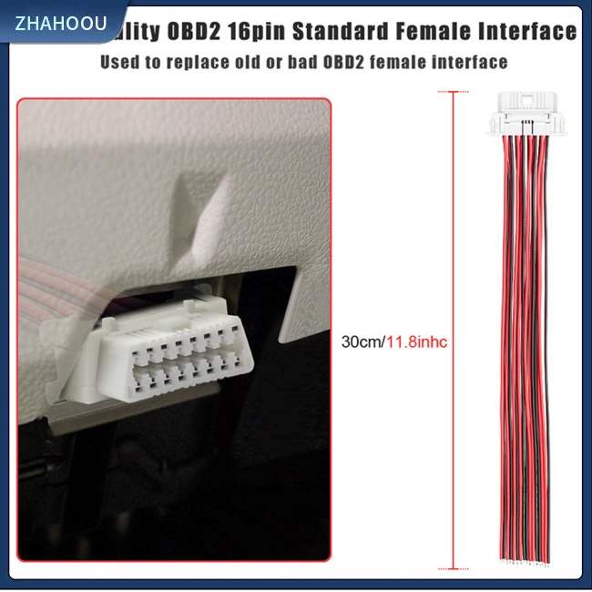 ☃Nhà Cửa☃ Dây Cáp Nối Dài Lỗi Xe Hơi 30cm Lõi Toàn Bộ 16pin Diy