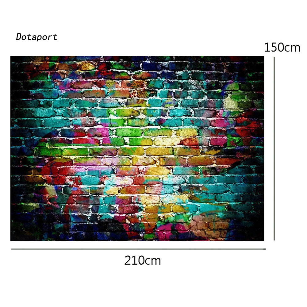 Phông Nền Chụp Ảnh Hình Bức Tường Gạch Graffiti