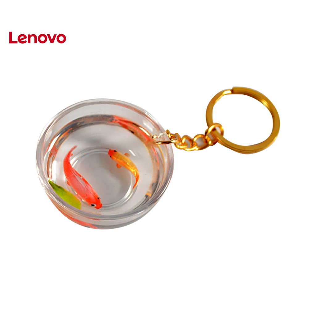 Móc Khóa Hình Cá Koi May Mắn Mini Trong Suốt Đa Năng Trang Trí Ba Lô