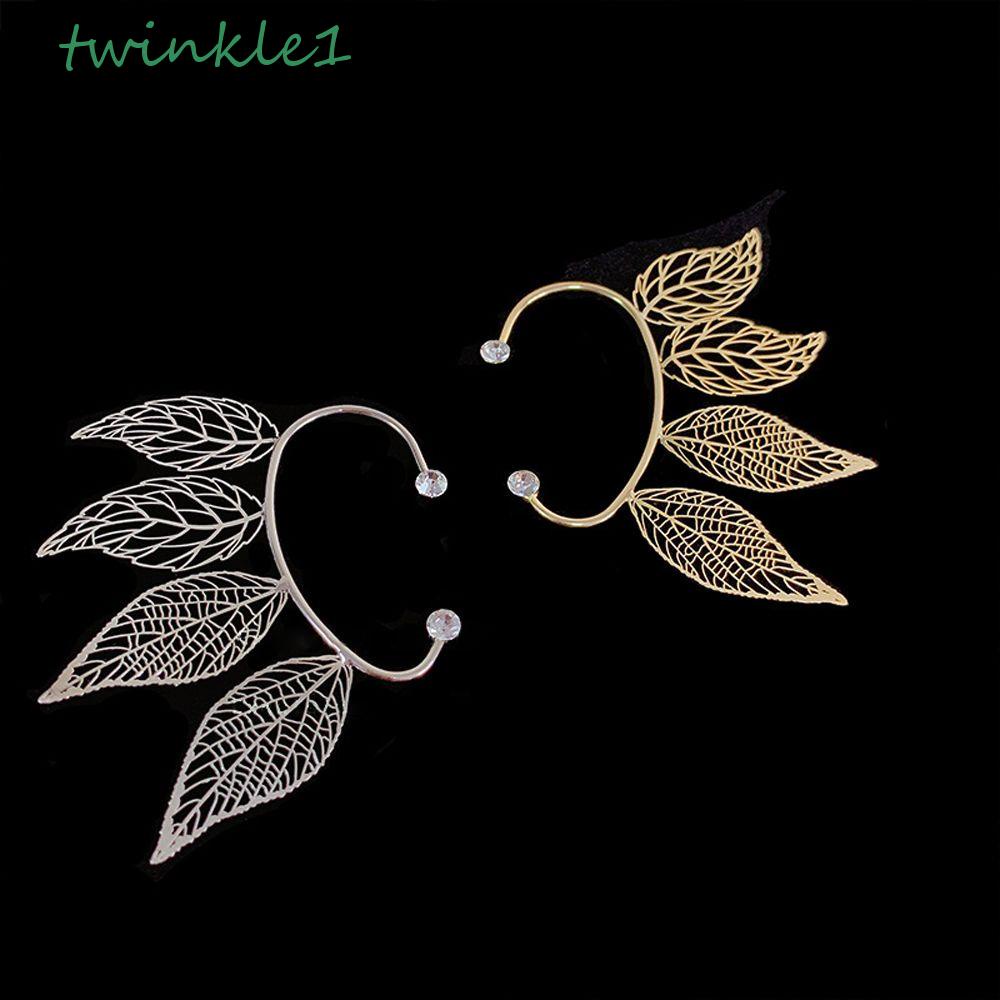 Khuyên Kẹp Vành Tai Trái Họa Tiết Hình Học Rỗng Không Cần Xỏ Khuyên Cho Nữ