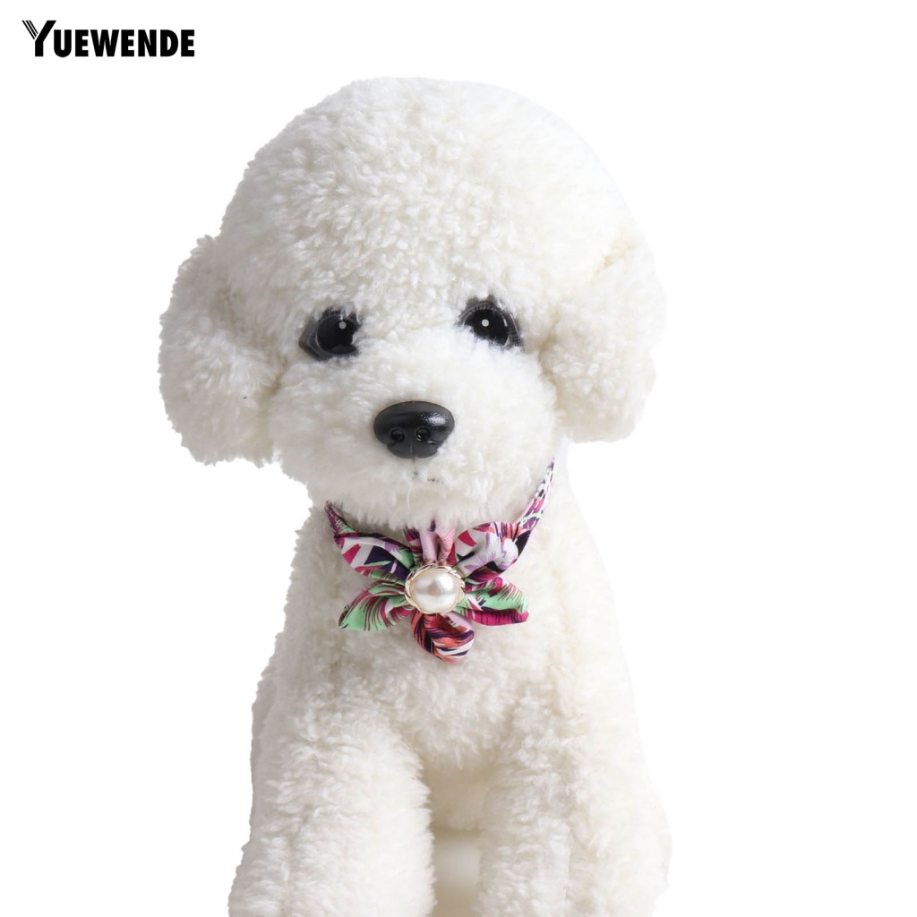 Ye.b Vòng Cổ Hoa Vải Đính Ngọc Trai Nhân Tạo Có Thể Điều Chỉnh Tập Trung Cho Chó Cưng